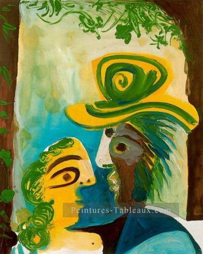 Homme et Femme Couple 1970 cubisme Pablo Picasso Peintures à l'huile